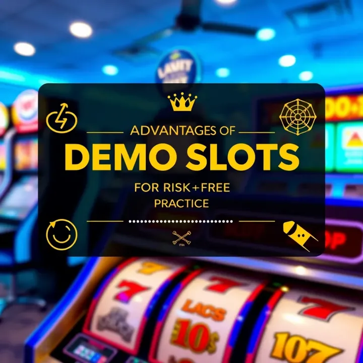 Advantages of Using Demo Slots for Risk-Free Practice Graphic depicting benefits of playing slot games without financial risk