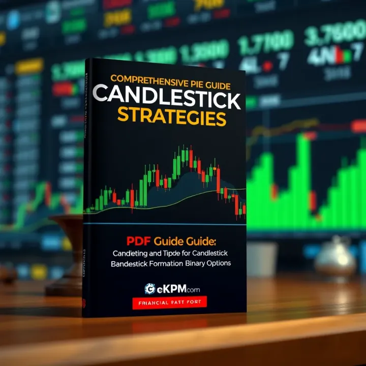 Comprehensive PDF Guide for Candlestick Strategies in Binary Options PDF guide cover highlighting strategies and tips for interpreting candlestick formations in binary options