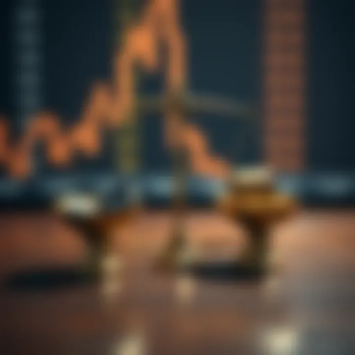 Balancing Risks and Rewards in Binary Options Illustration of risk and reward concept with balance scales and financial symbols