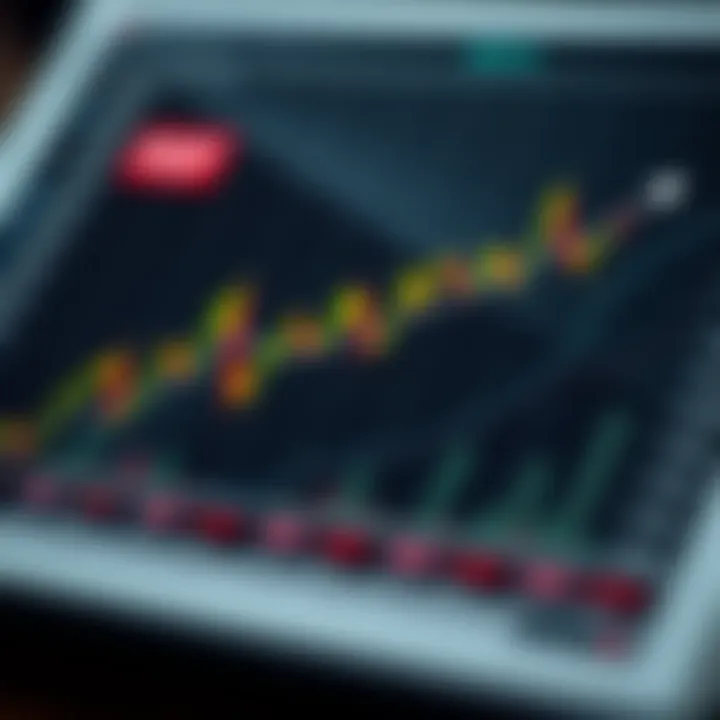 Graph showing market trends and data analysis in a digital report