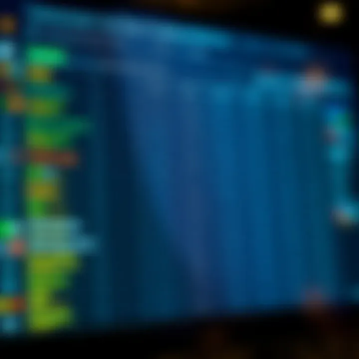 Comparison chart displaying fees, security features, and tools of various crypto trading platforms