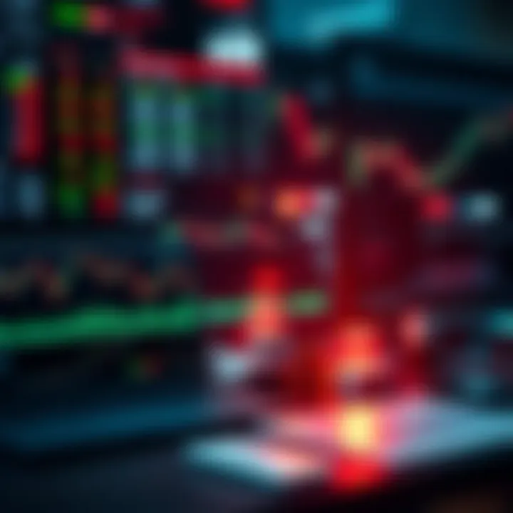 Illustration of digital tools and charts used for day trading analysis