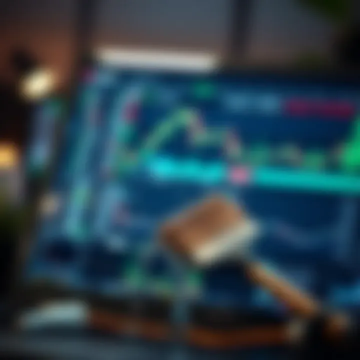 Illustration of a digital cleaning brush removing clutter and errors from a virtual demo account environment