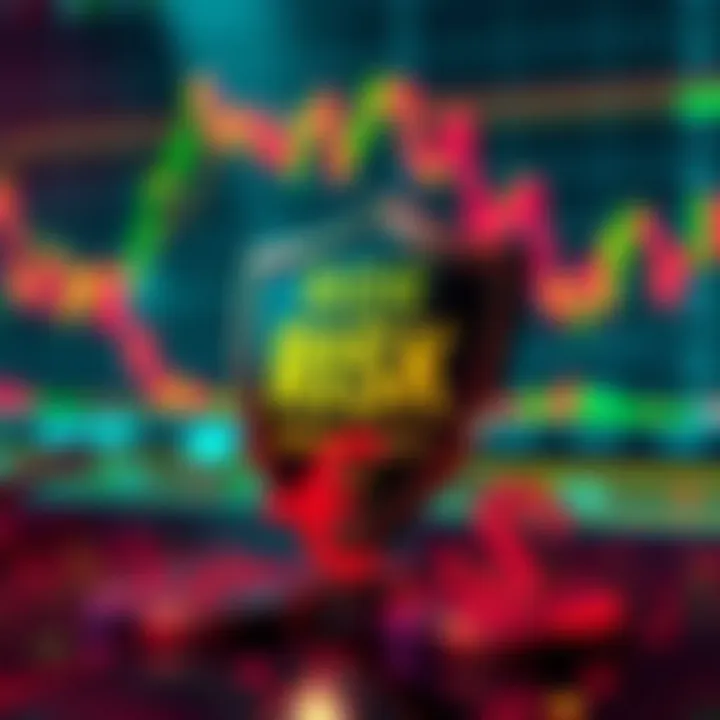 Illustration of risk management concepts in forex trading with shield and currency symbols