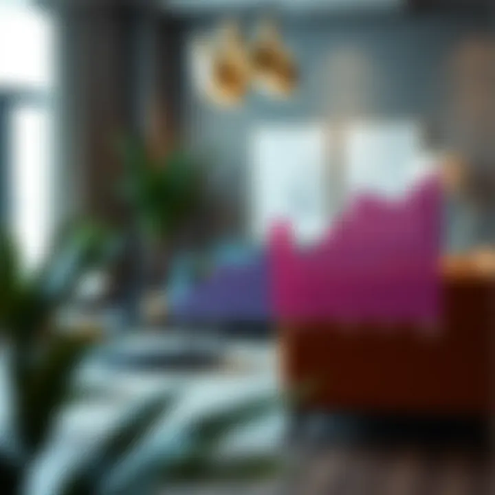 Graph illustrating consumer behavior and market segments in interior design