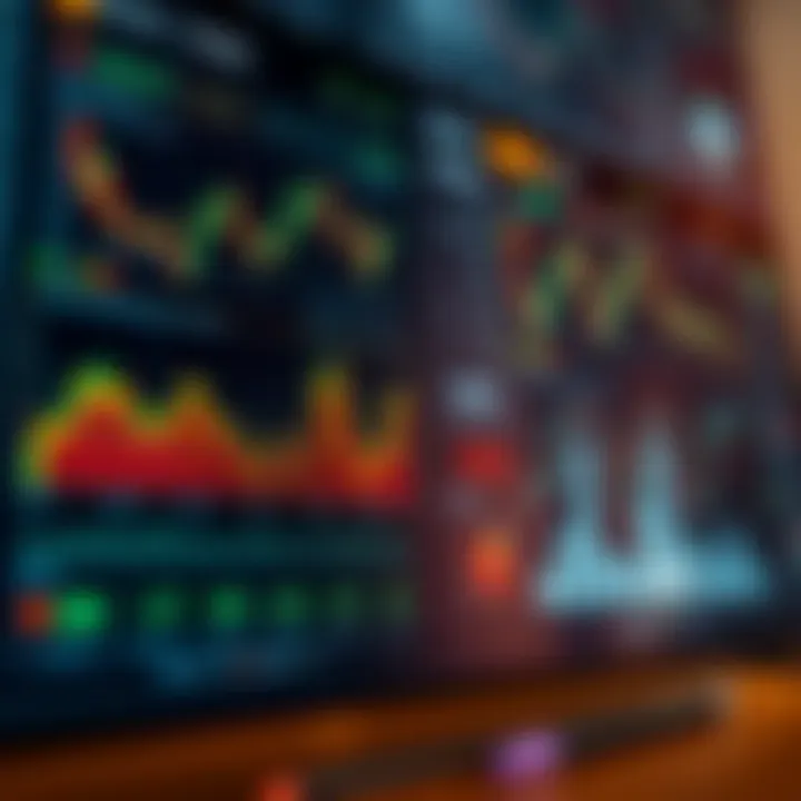 Detailed market data charts and graphs showing sector trends and analysis