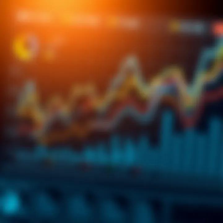 Graph showing market trends and consumer behavior analysis