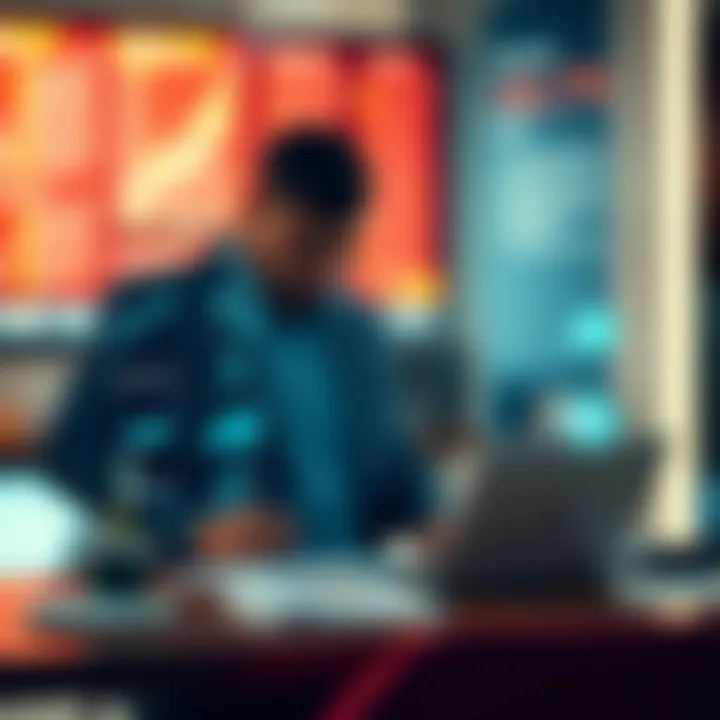 Diagram illustrating market environment factors including economic, social, and competitive elements