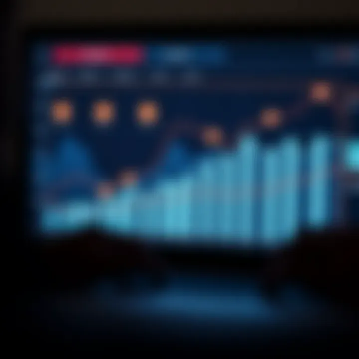 Graph showing market trends and consumer behavior analysis