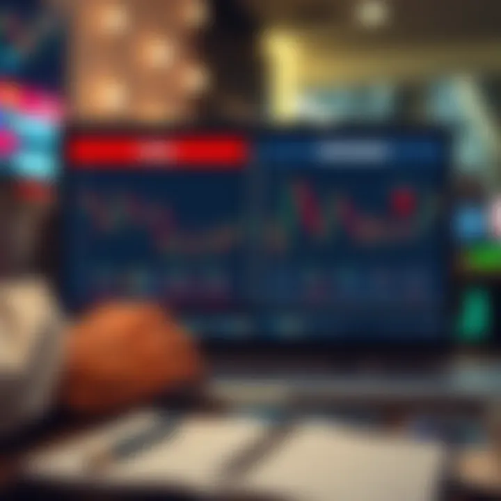 Visual representation of risk and reward factors in Forex and Binary options markets