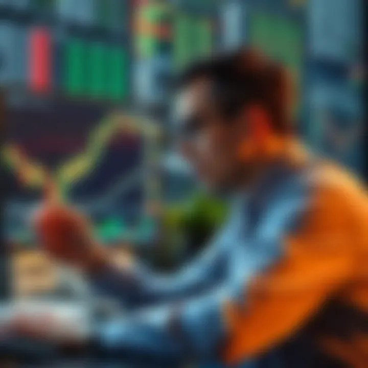 Analyzing Price Action Strategies for Effective Trading Decisions in US Market Trader analyzing chart patterns and price action strategies for decision making