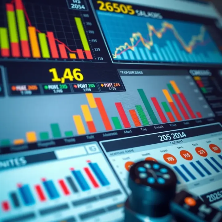 Graphs and charts displaying key Brazilian economic indicators and investment data