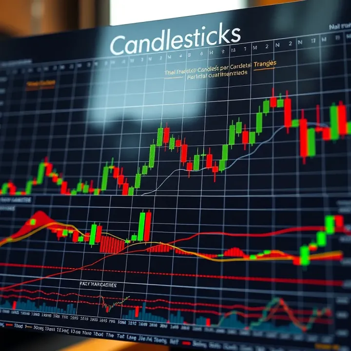 Visual representation of various candlestick patterns used in financial market analysis