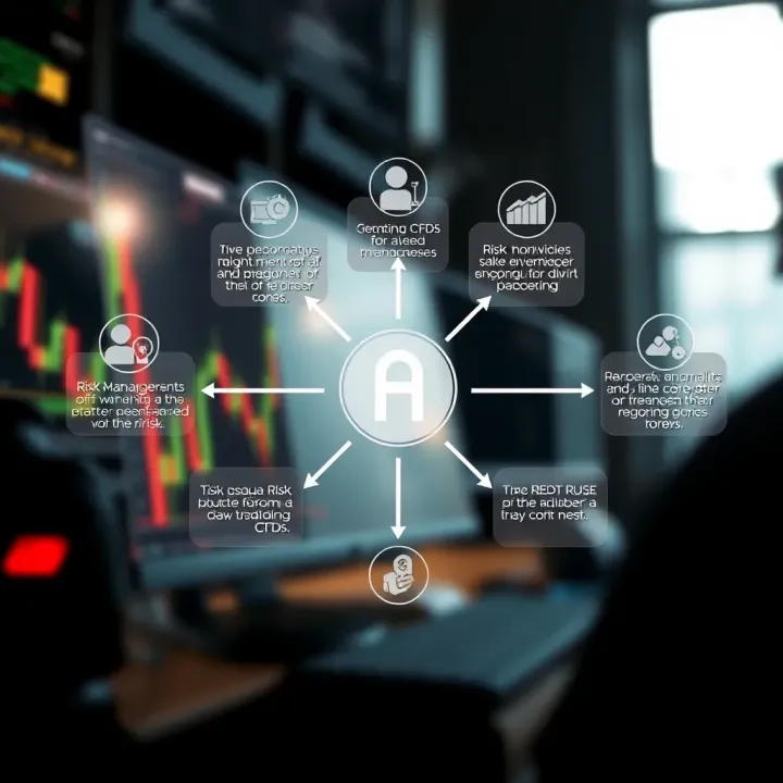 Graphical representation of risk management strategies for day trading CFDs