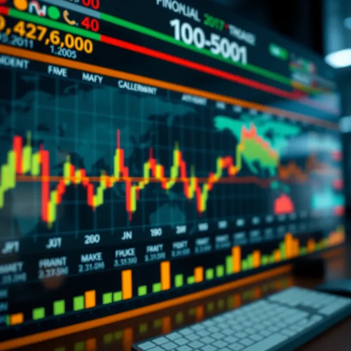 Overview of Major Global Economic Events Impacting Markets Global financial market charts depicting economic events timeline