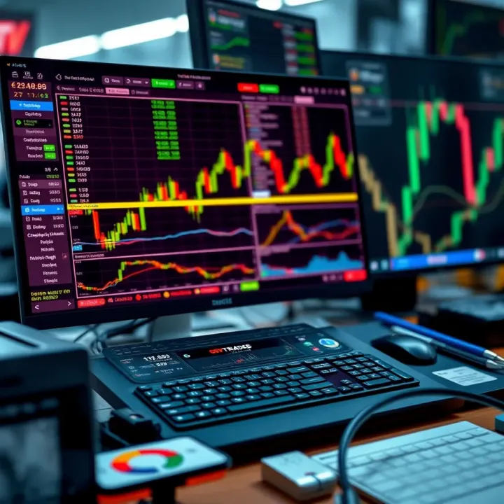 Collection of essential tools including trading platform interface and financial news resources