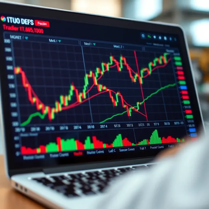 Chart comparing different stocks with key performance indicators for informed day trading decisions