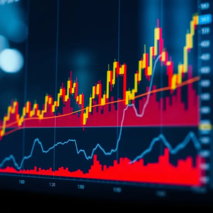 Graph showing correlation between major economic indicators and currency fluctuations