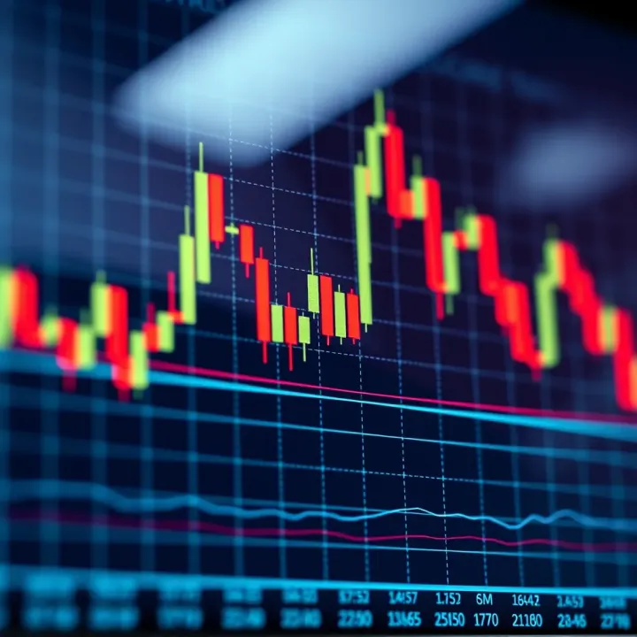 Trend Indicators and Candlestick Patterns in Binary Options Graph showing binary options trend indicators with candlestick patterns