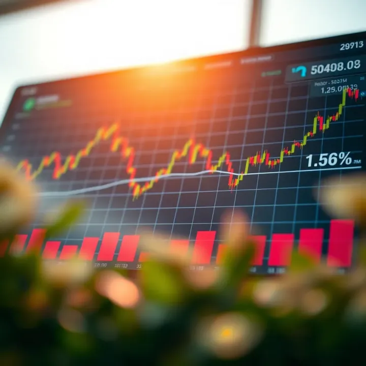 Financial Market Trends and Investment Analysis Graph depicting financial market trends and investment analysis