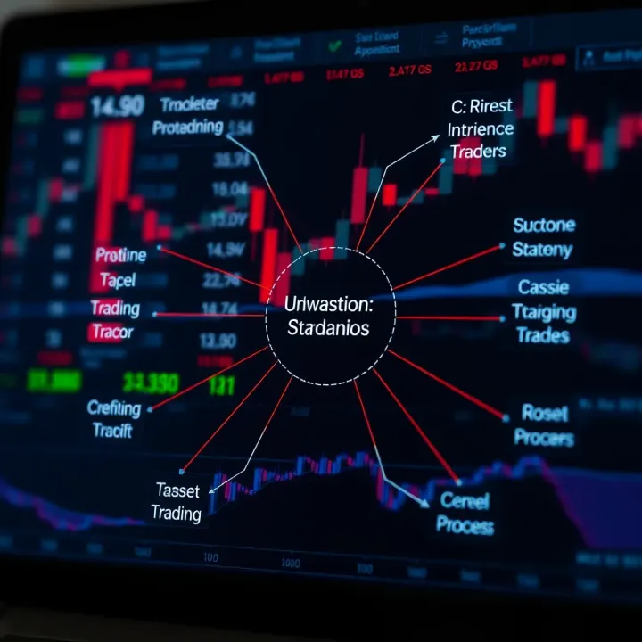 Diagram illustrating key concepts and strategies for binary options trading