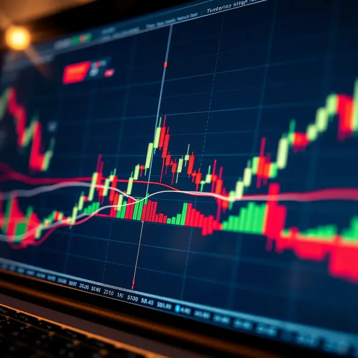 Candlestick Patterns and Trend Lines in Price Action Trading Chart showing price action patterns with candlestick formations and trend lines
