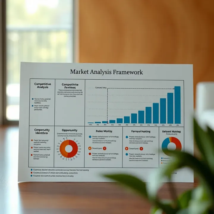 Detailed market analysis chart illustrating competitive environment and opportunity identification based on Kotler's principles