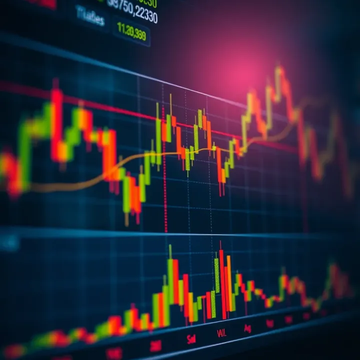 Chart displaying market signals and profitable binary options strategies