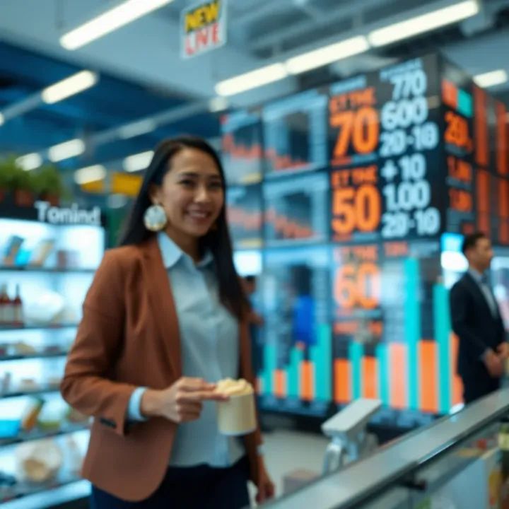 Visualization of current market trends and consumer preferences influencing business strategy