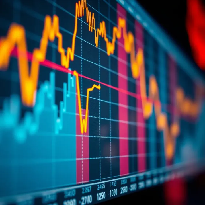 Graph showing market trends influenced by economic data releases in Brazil