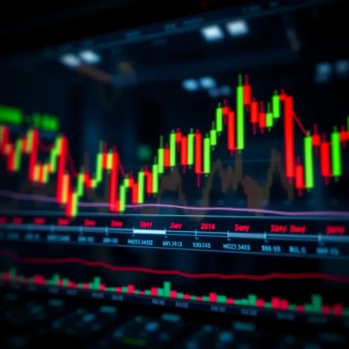Examples of bullish and bearish candlestick formations applied in stock market trading