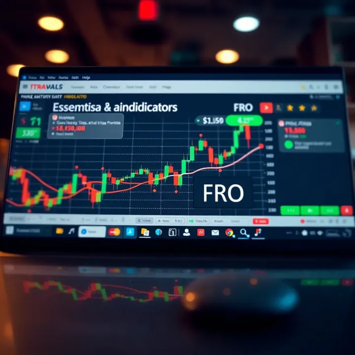 Diagram showing essential tools and indicators for price action strategy in binary options market