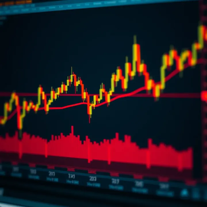 Chart showing a pullback pattern within binary options trading, highlighting price reversal zones