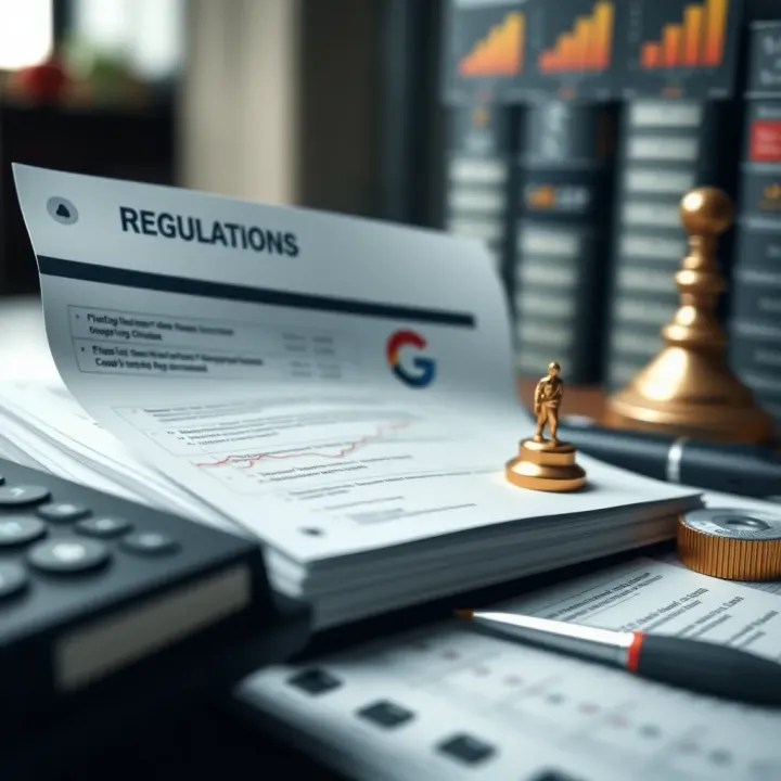 Illustration of regulatory documents and financial tools symbolizing investment safety in binary options