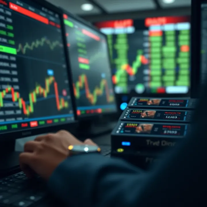 Illustration of risk management and strategy planning in binary options market