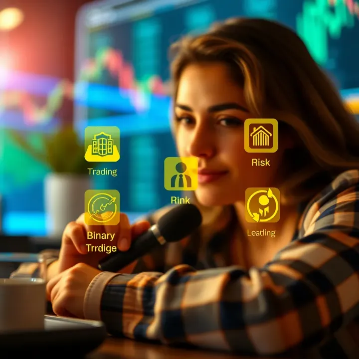 Effective Strategies for Safe Binary Options Investment Illustration of secure trading strategies with icons representing risk management and safe investment tips
