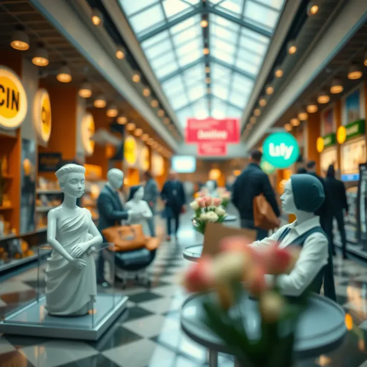 Visual representation of sustainable design influences and popular sales channels