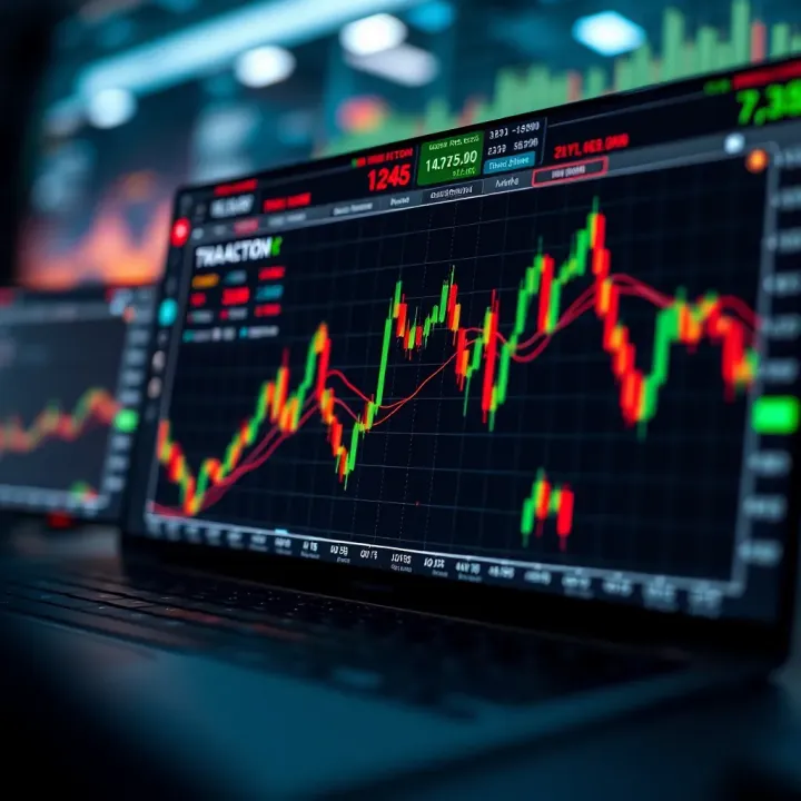 Chart depicting tools and techniques used in price action trading to analyze financial market movements