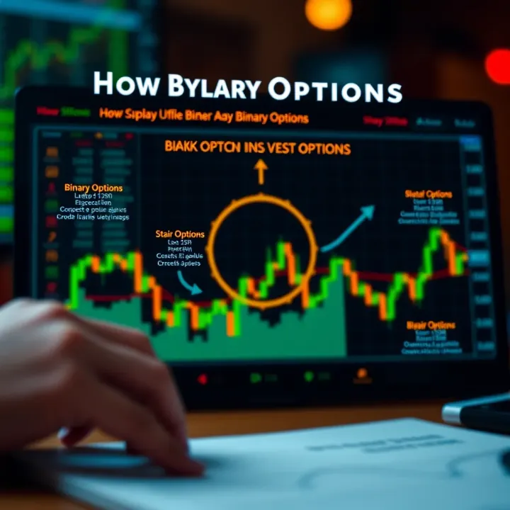 Diagram illustrating the fundamental concept and operation of binary options trading