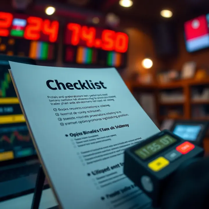 Key Precautions and Tips for Choosing Reliable Binary Options Brokers Checklist highlighting key precautions and tips for selecting trustworthy brokers in binary options trading