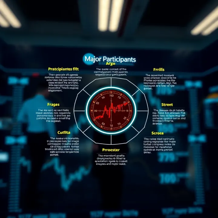Diagram illustrating key participants in the Forex market and their interaction